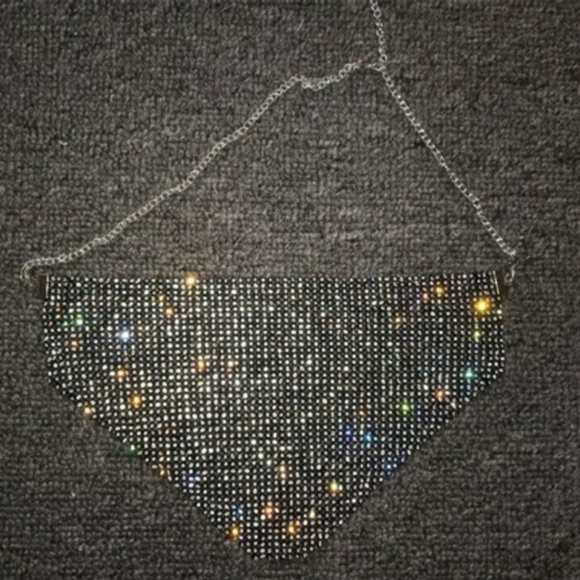 Rhinestone Mesh Face Mask - Picture 3 of 4